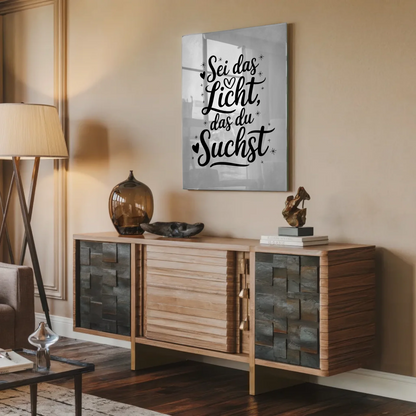 Foto Acrylglas Sei das Licht das du suchst Geschenk