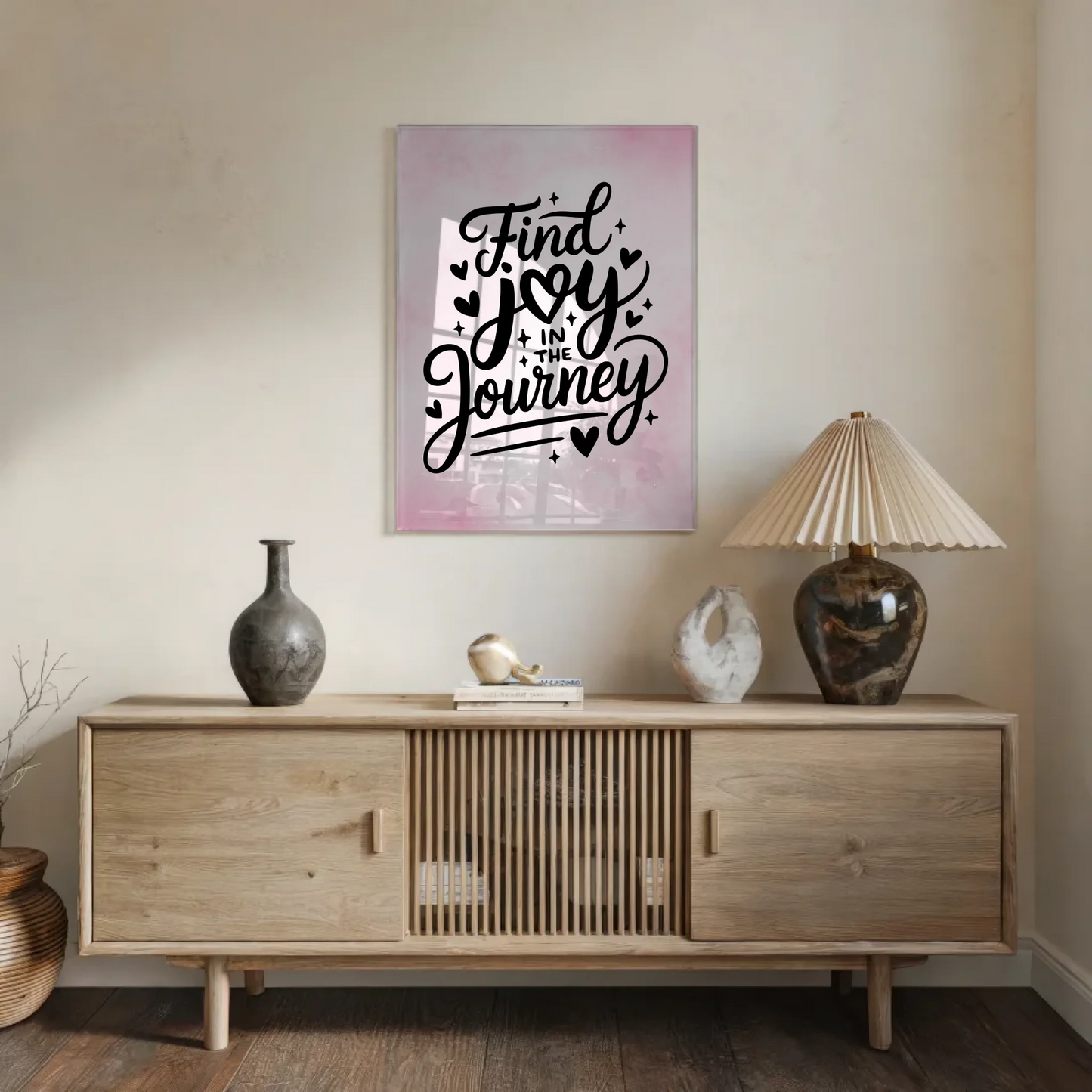 Wandbild Acrylglas Find Joy in the Journey Geschenk