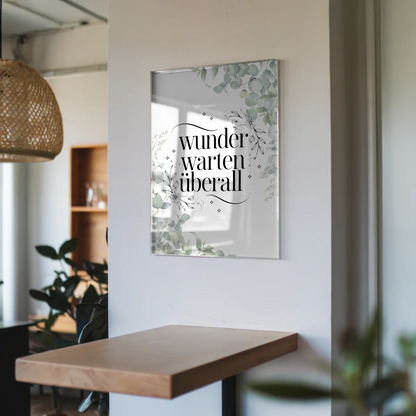 Bild Aus Acrylglas Wunder Warten Überall Geschenk