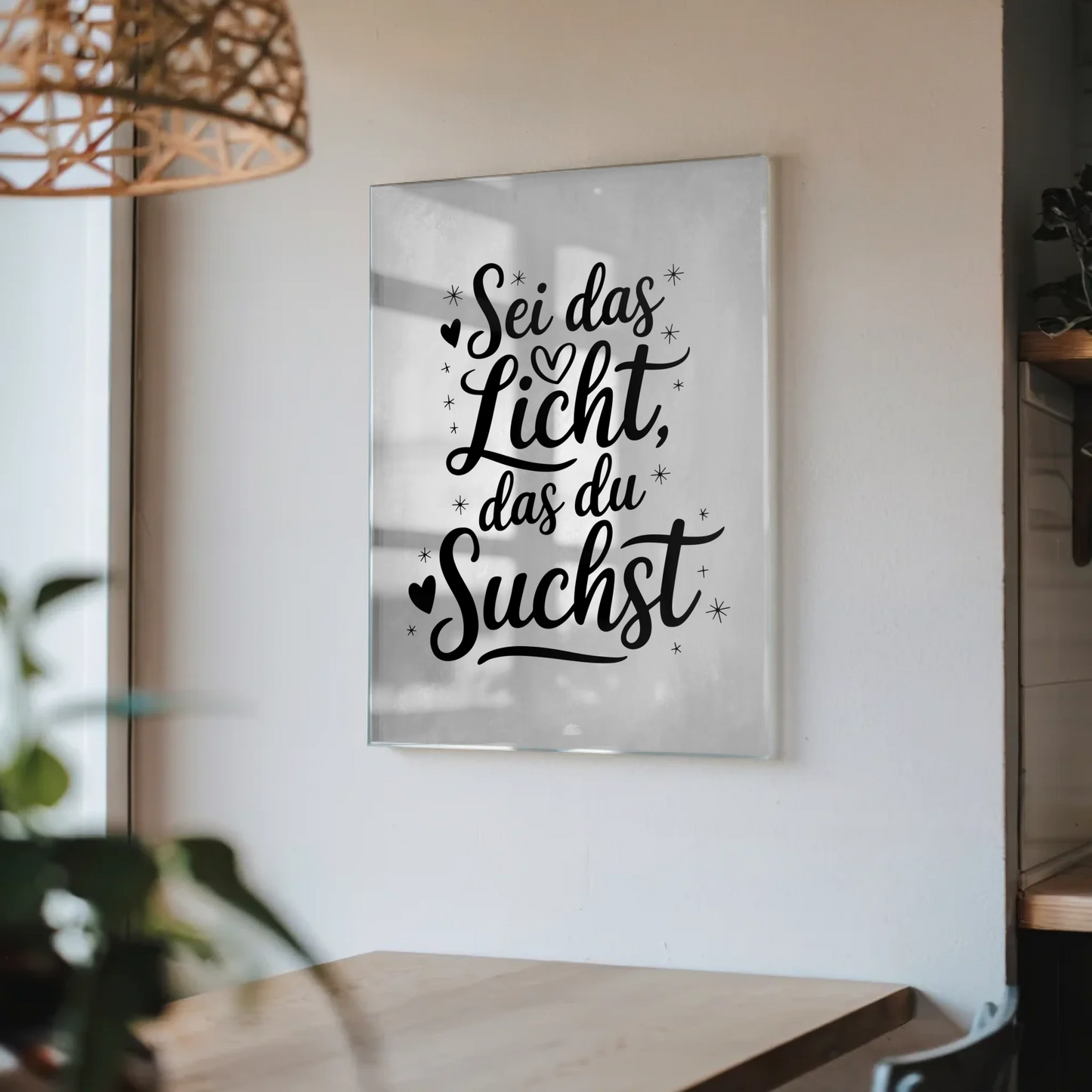 Foto Acrylglas Sei das Licht das du suchst Geschenk