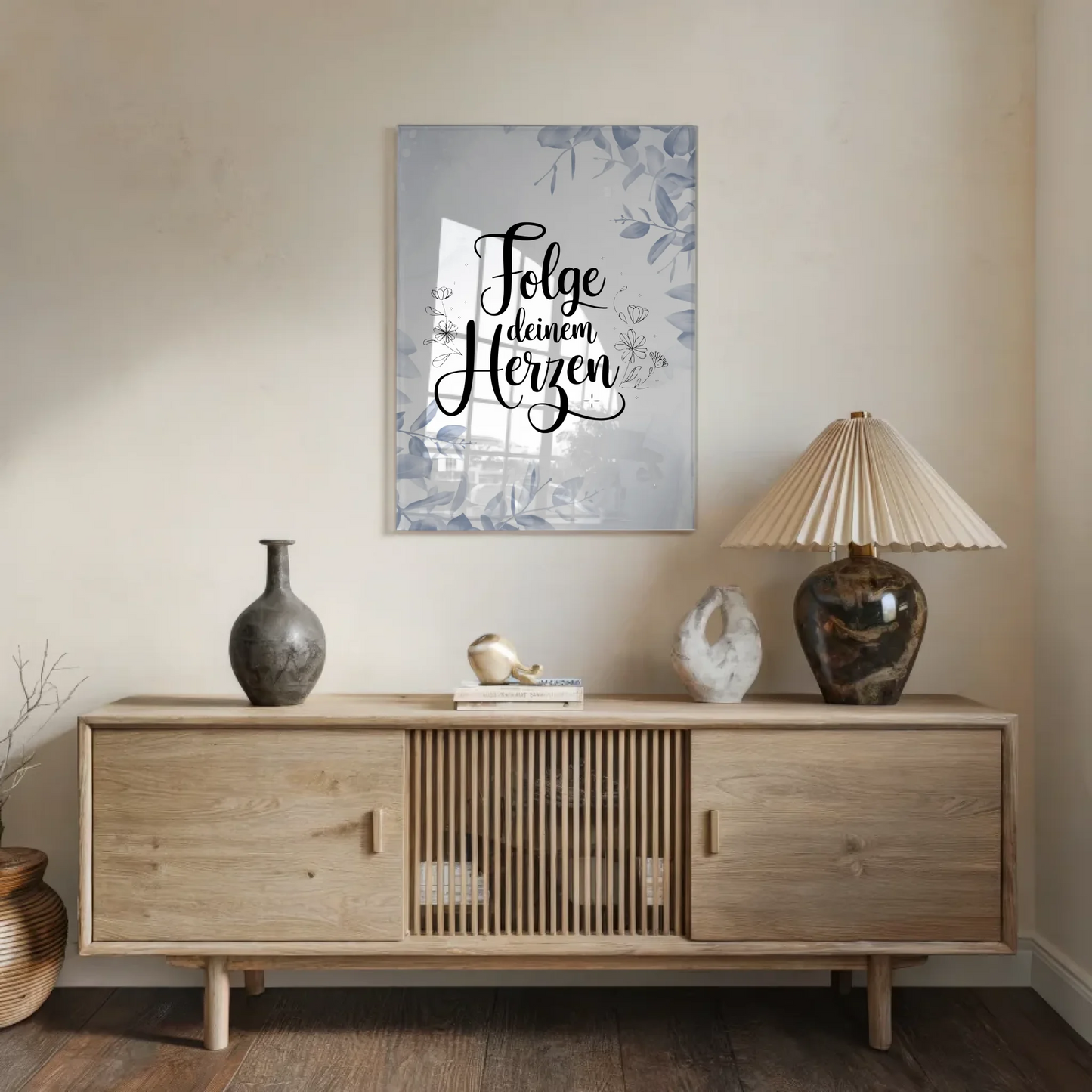 Acrylglas Wandbild Folge deinem Herzen Geschenkidee