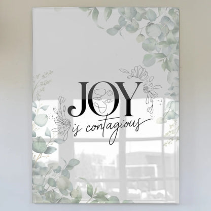 Acrylglas Bild Joy is Contagious Personalisiertes Geschenk