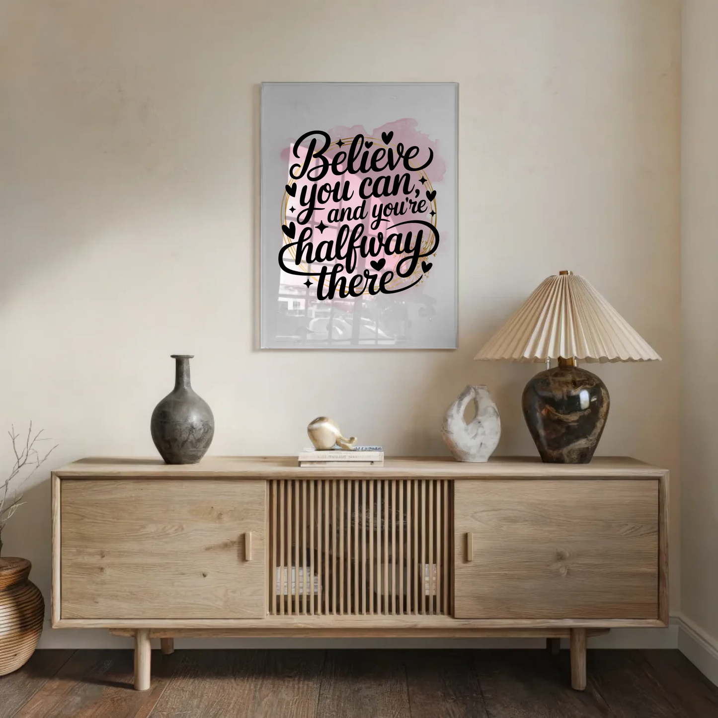 Wandbild Acrylglas Believe You Can Motiv Geschenkidee