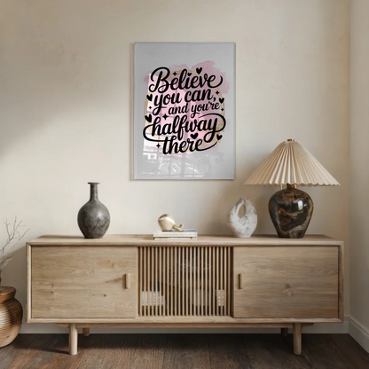 Wandbild Acrylglas Believe You Can Motiv Geschenkidee