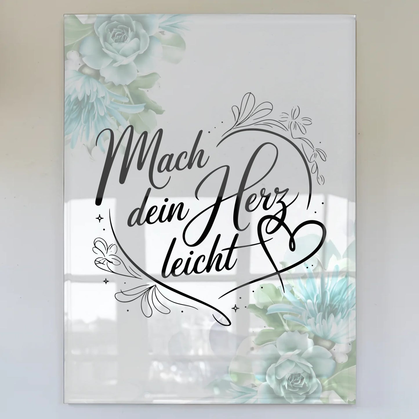 Bild Acrylglas Mach dein Herz leicht Geschenkideen