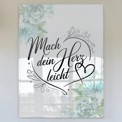 Bild Acrylglas Mach dein Herz leicht Geschenkideen