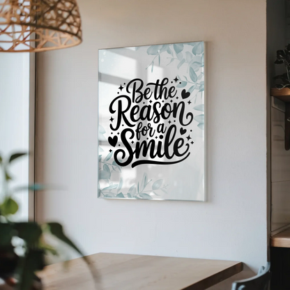 Acrylglas Mit Foto Be the Reason for a Smile Geschenk