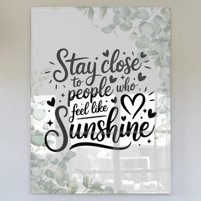 Bild Aus Acrylglas Stay Close to People Poster Geschenk