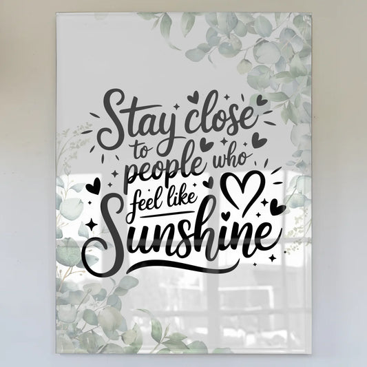 Bild Aus Acrylglas Stay Close to People Poster Geschenk