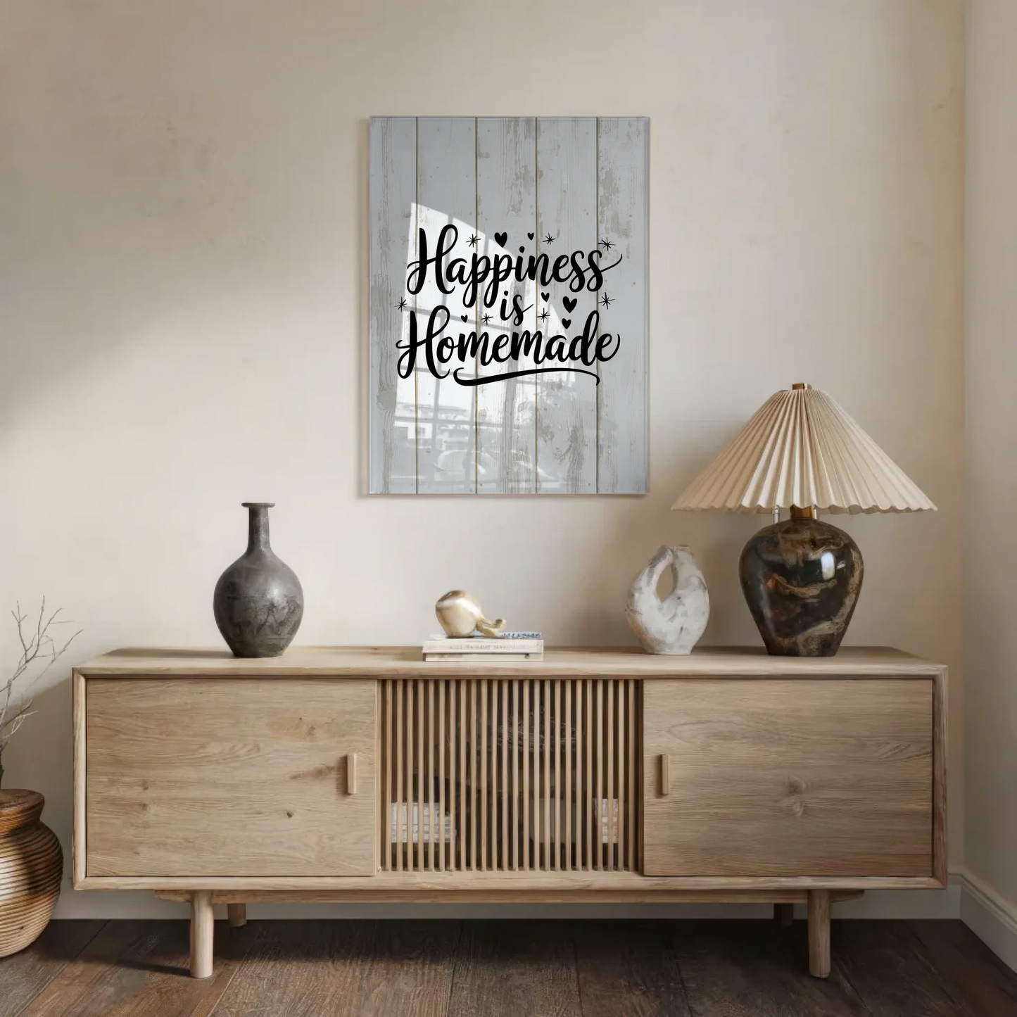 Acrylglas Wandbild Happiness is Homemade Geschenkidee