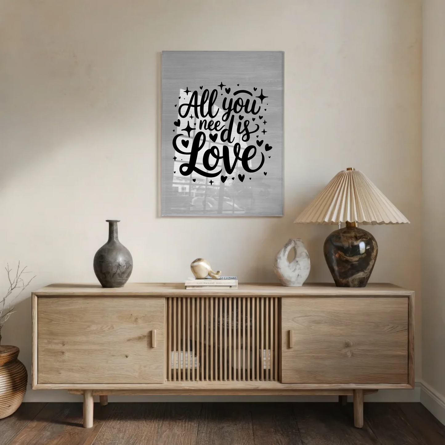 Wandbild Auf Acrylglas All You Need Is Love Geschenk