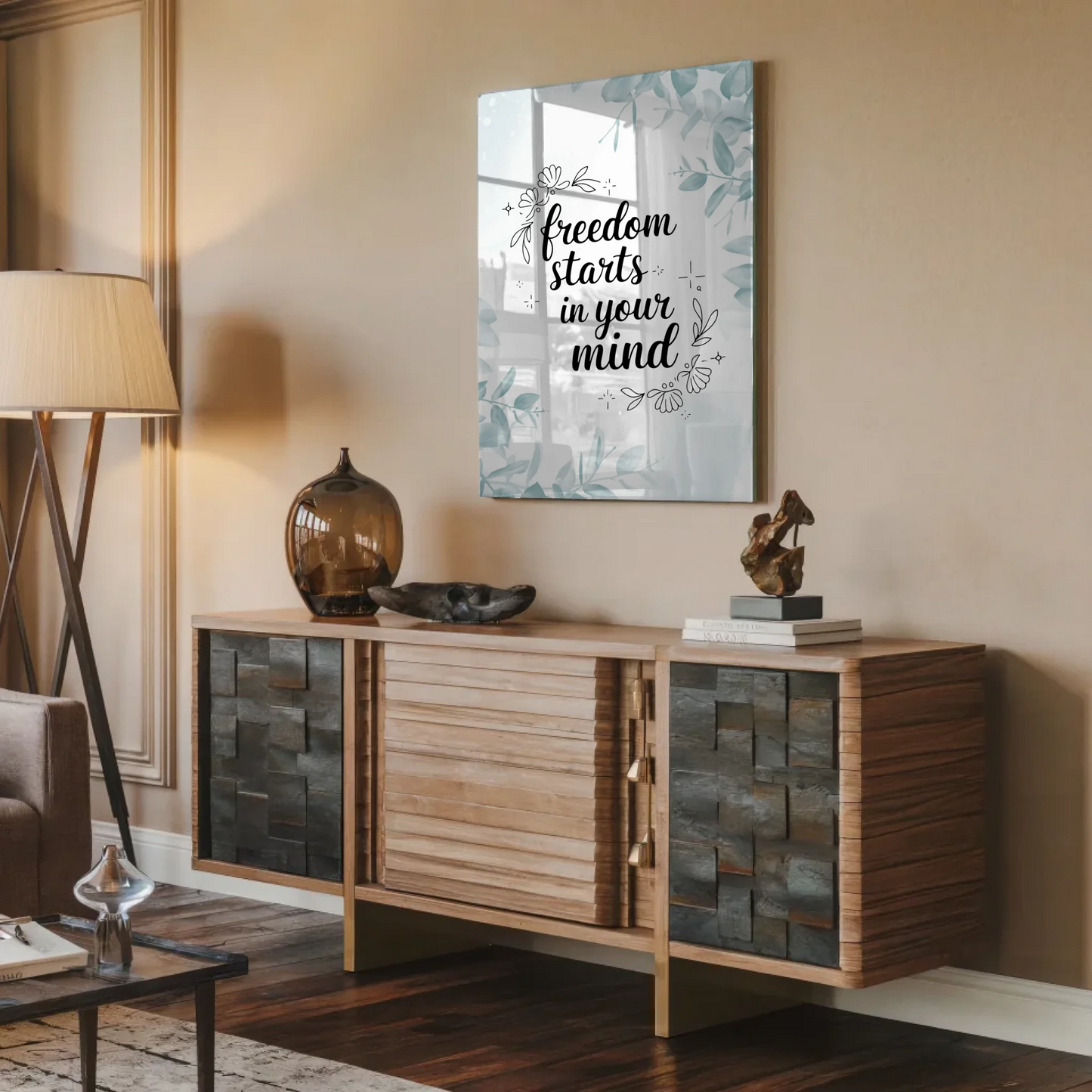 Bild Mit Acrylglas Freedom Starts In Your Mind Geschenk