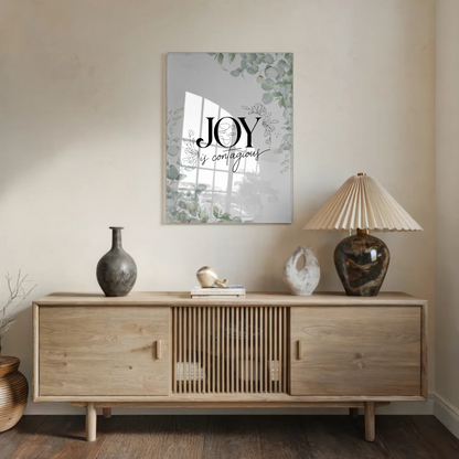 Acrylglas Bild Joy is Contagious Personalisiertes Geschenk