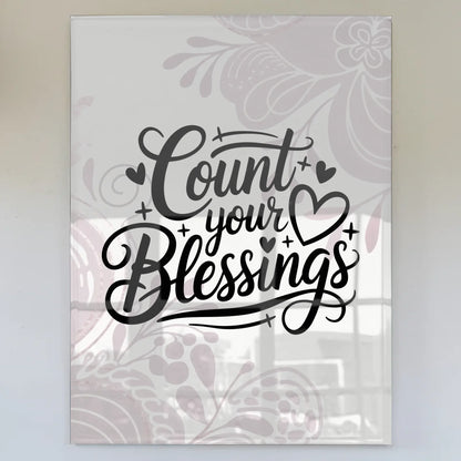 Acrylglas Wandbild Count Your Blessings personalisiert