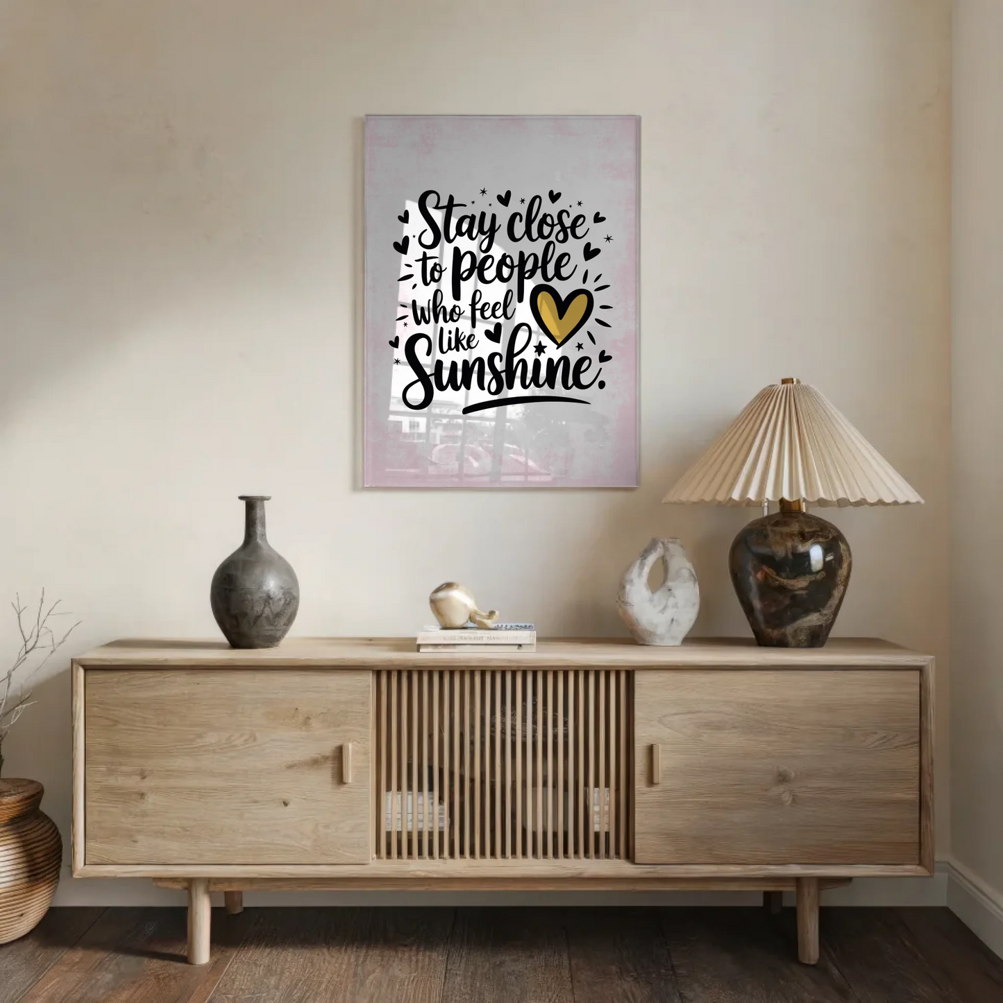 Acrylglas Bild Stay Close to People Geschenkidee