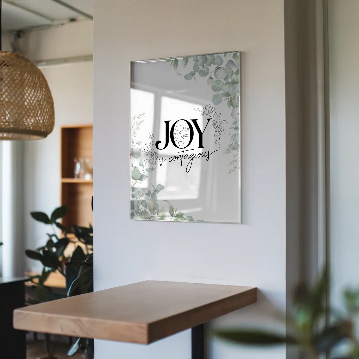 Acrylglas Bild Joy is Contagious Personalisiertes Geschenk