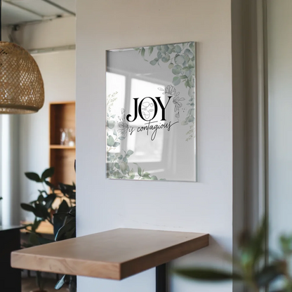 Acrylglas Bild Joy is Contagious Personalisiertes Geschenk
