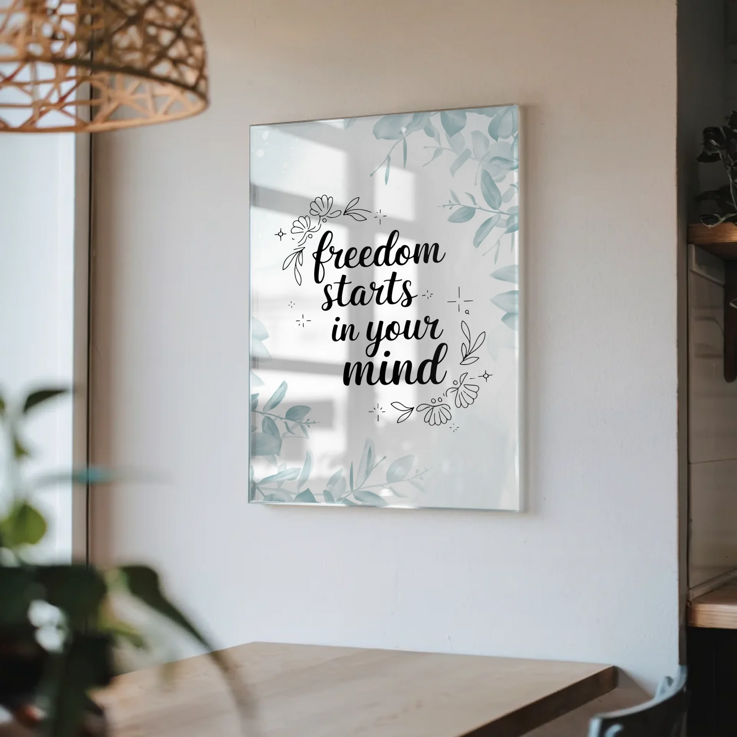 Bild Mit Acrylglas Freedom Starts In Your Mind Geschenk