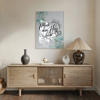 Bild Acrylglas Mach dein Herz leicht Geschenkideen