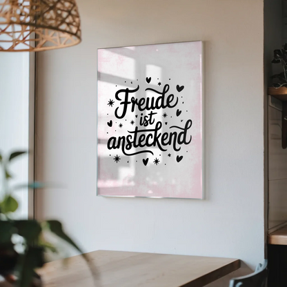 Acrylglas Mit Foto - Freude ist ansteckend Geschenk