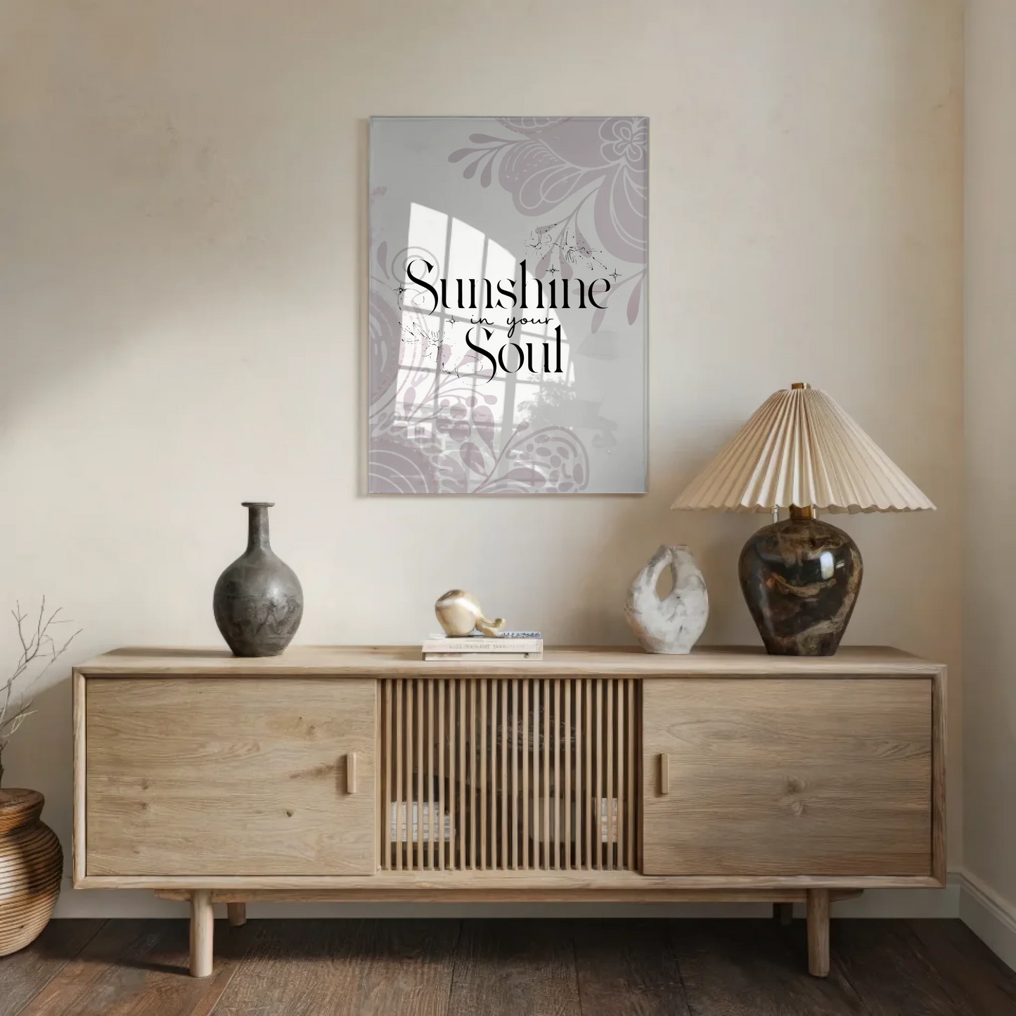 Acrylglas Mit Foto Sunshine in Your Soul Geschenk Spruch Wandbild