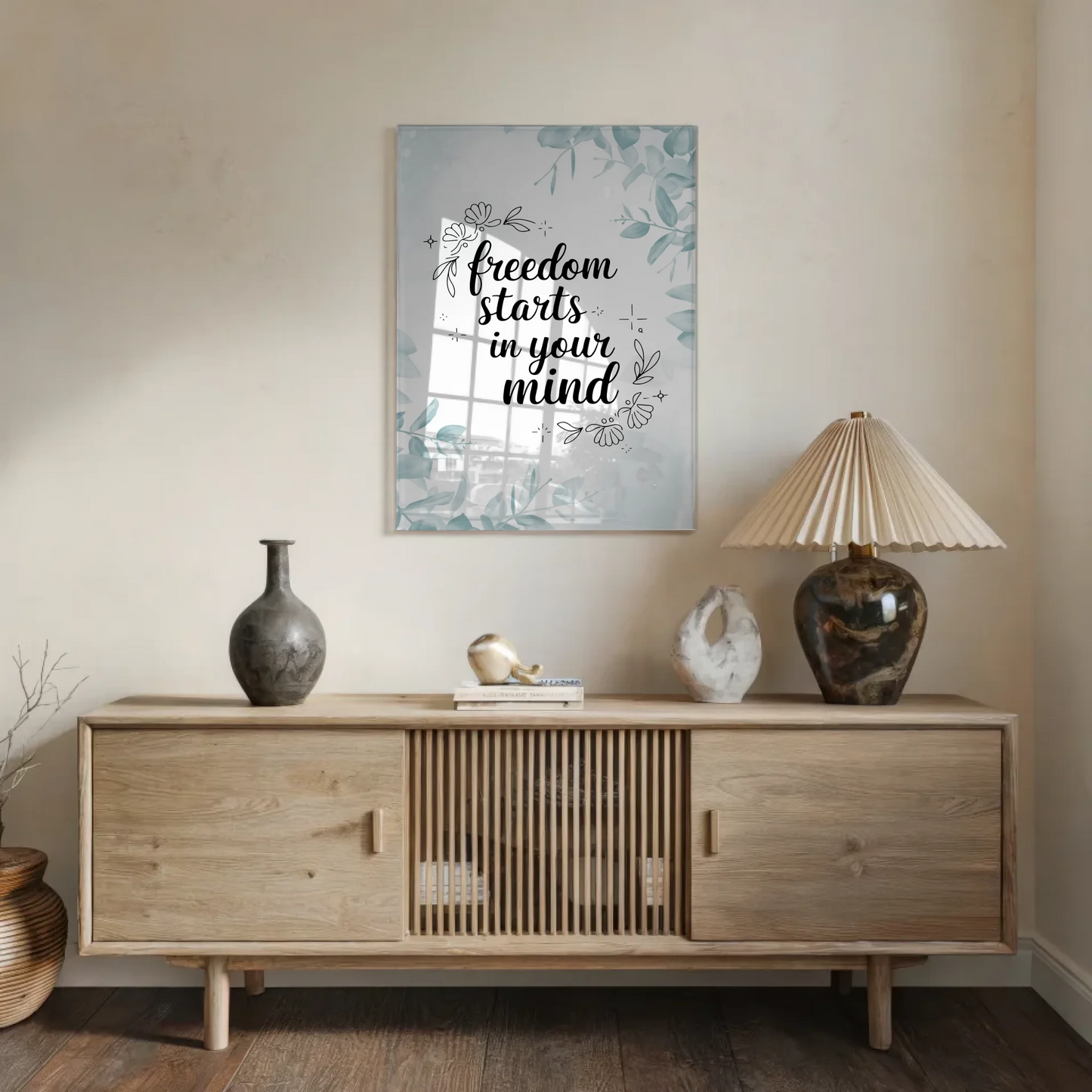 Bild Mit Acrylglas Freedom Starts In Your Mind Geschenk