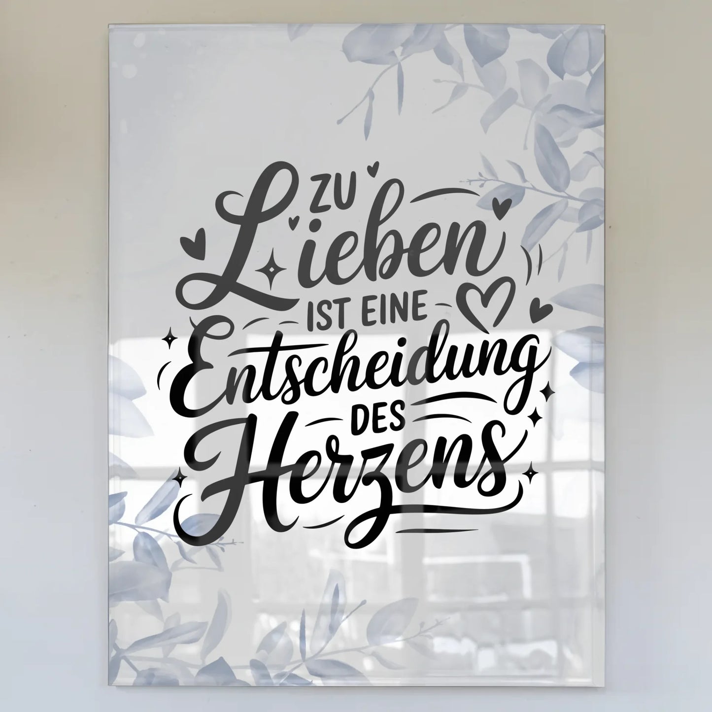 Acrylglas Mit Foto - Entscheidung des Herzens Geschenk