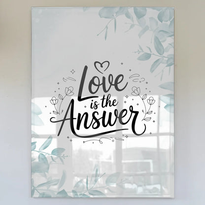 Bild Mit Acrylglas Love is the Answer Geschenkidee
