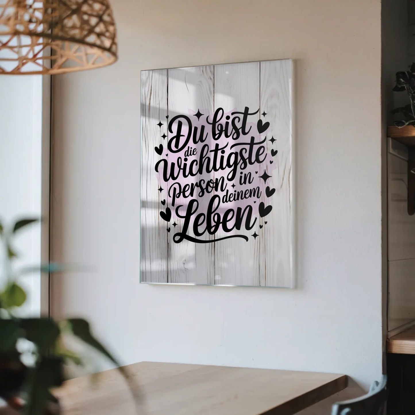 Wandbild Acrylglas Du bist die wichtigste Person Geschenk