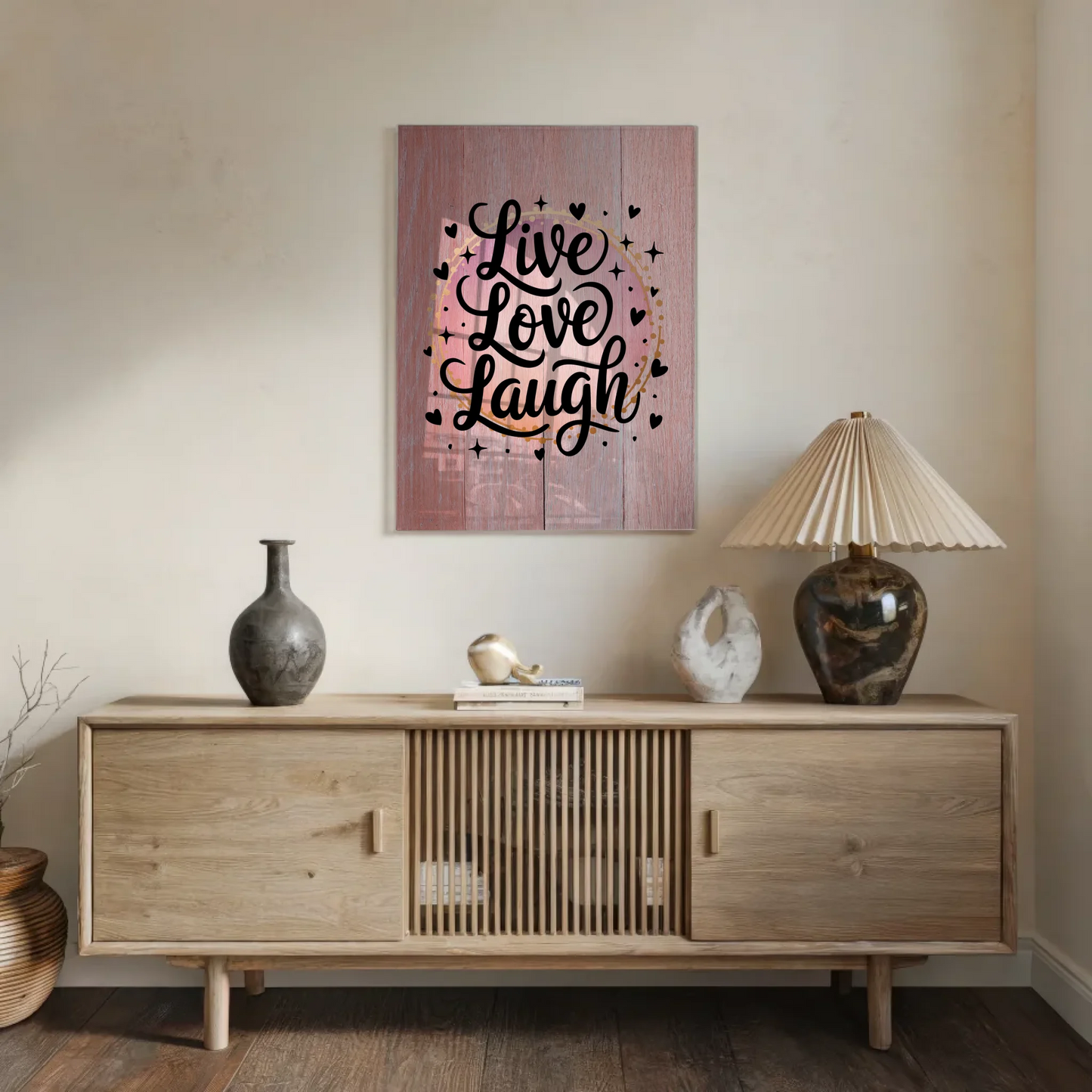 Bild Aus Acrylglas Live Love Laugh Geschenkideen Spruch Wandbild