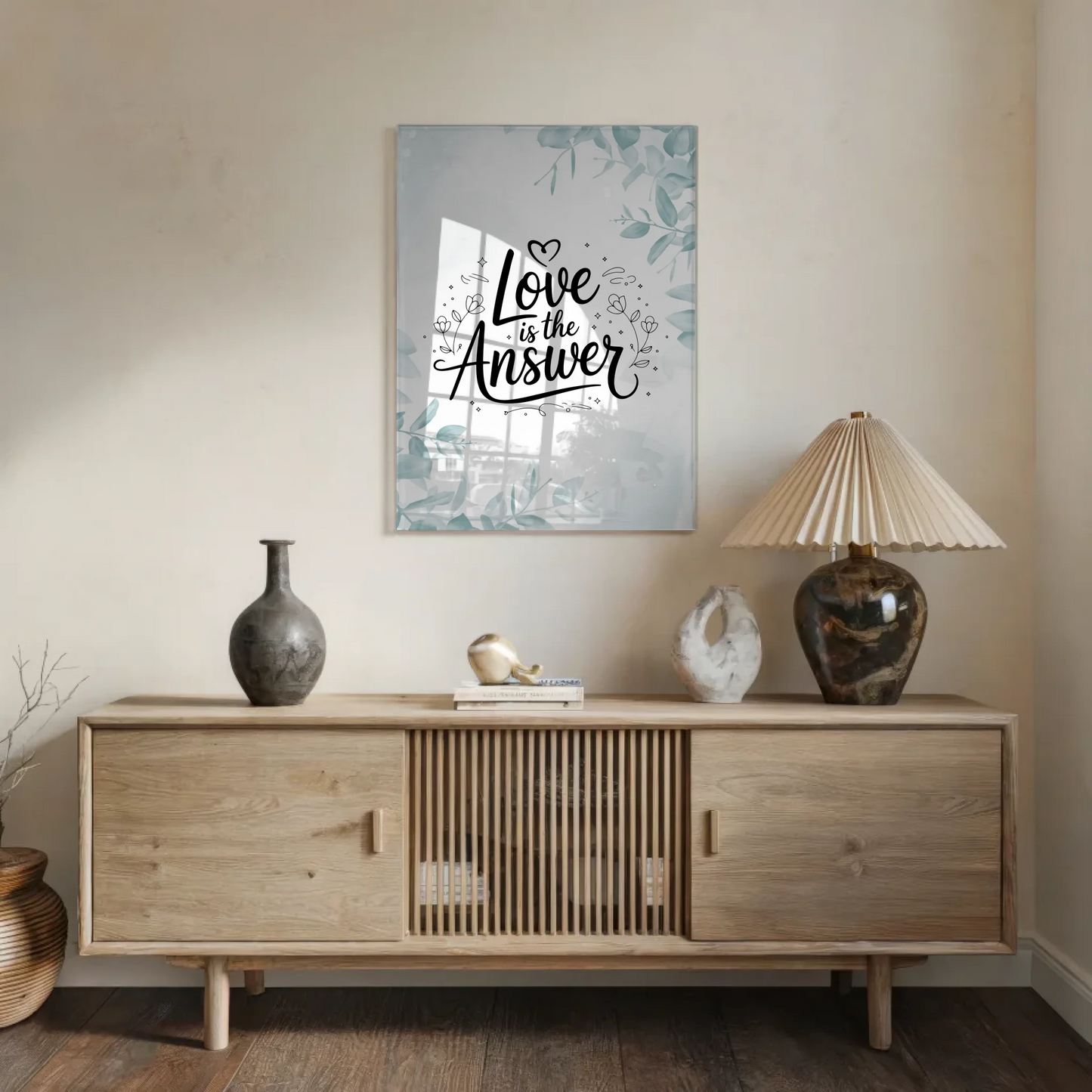 Bild Mit Acrylglas Love is the Answer Geschenkidee
