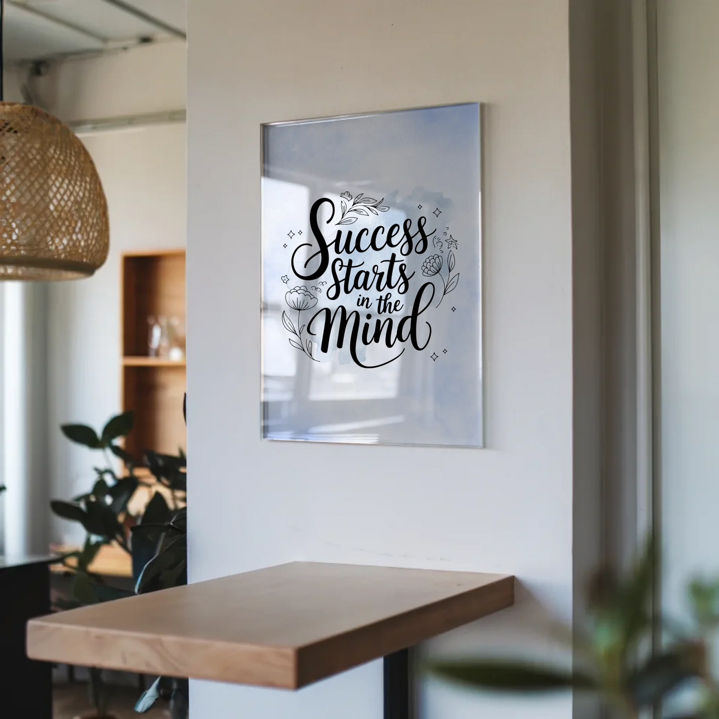 Acrylglas Bild Success Starts in the Mind Geschenk