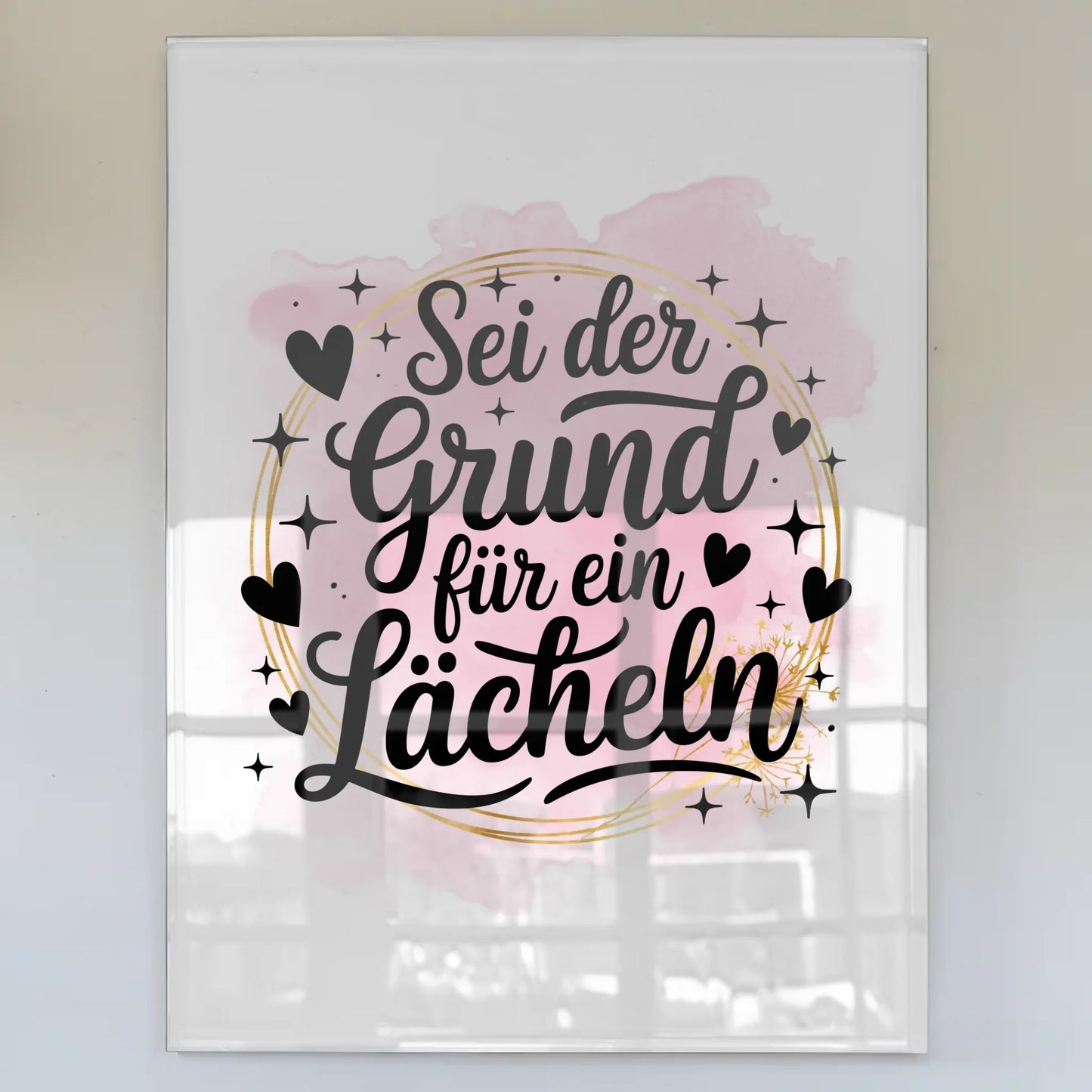 Foto Mit Acrylglas Sei der Grund für ein Lächeln