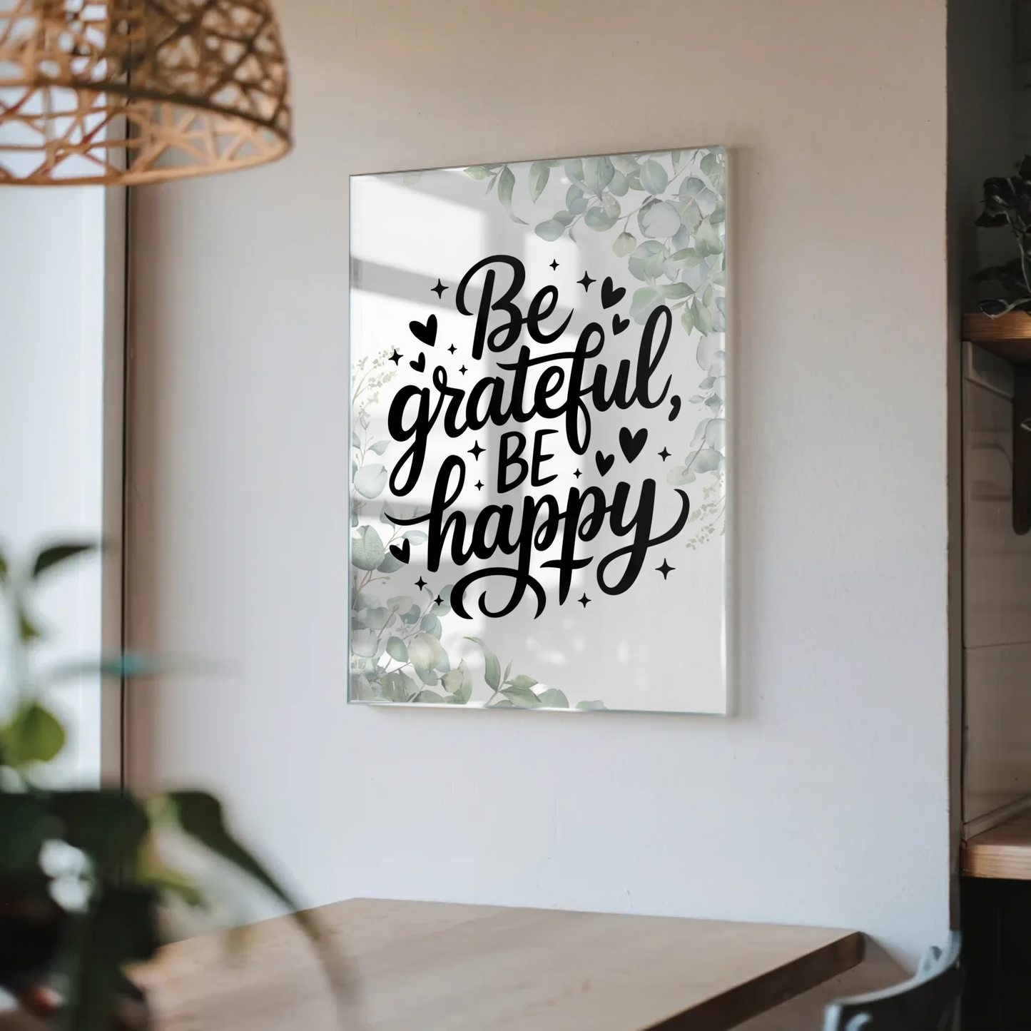 Wandbild Auf Acrylglas Be Grateful Be Happy Geschenk