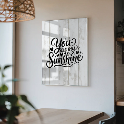 Acrylglas Mit Foto You Are My Sunshine Geschenkidee