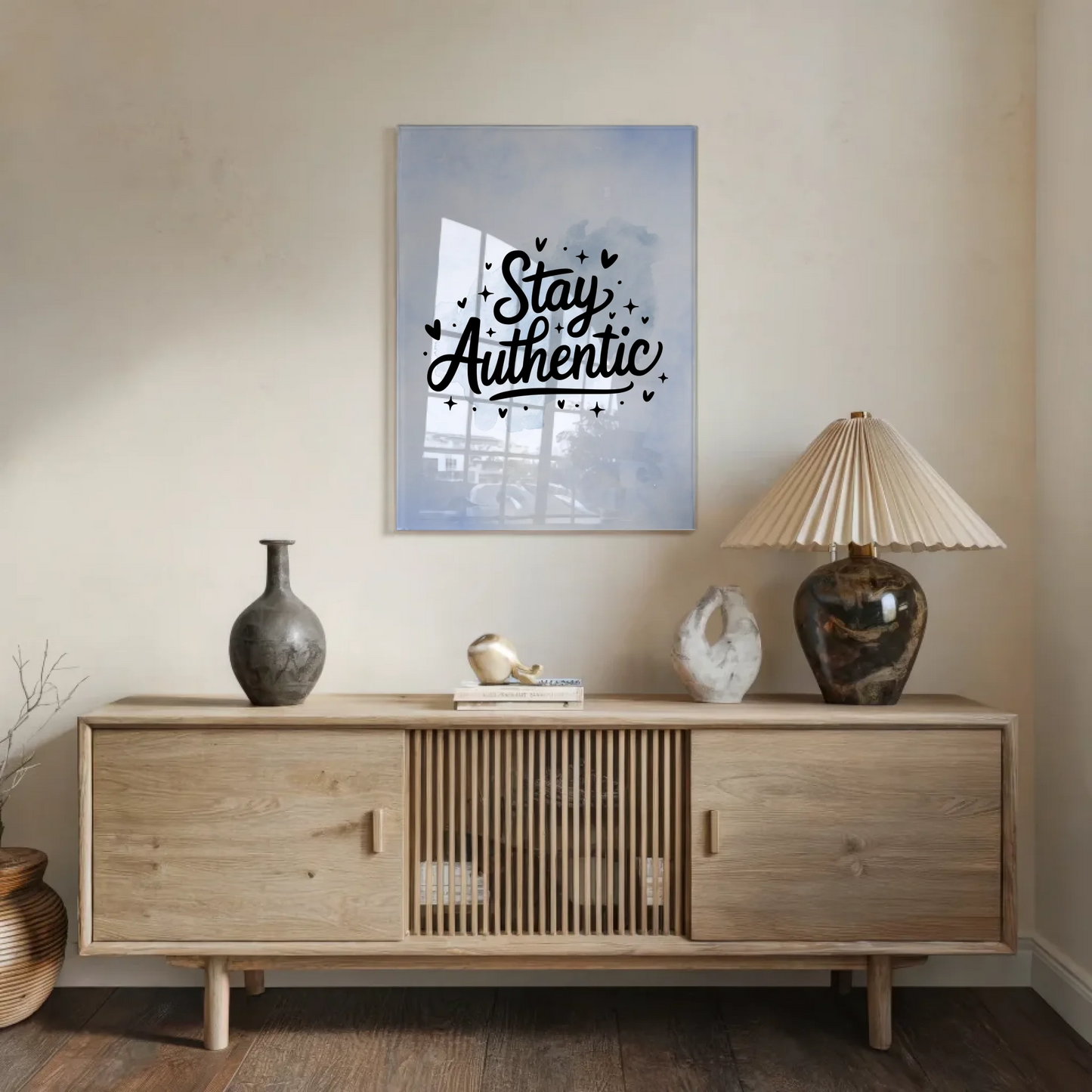 Acrylglas Bild Stay Authentic - Personalisiertes Geschenk