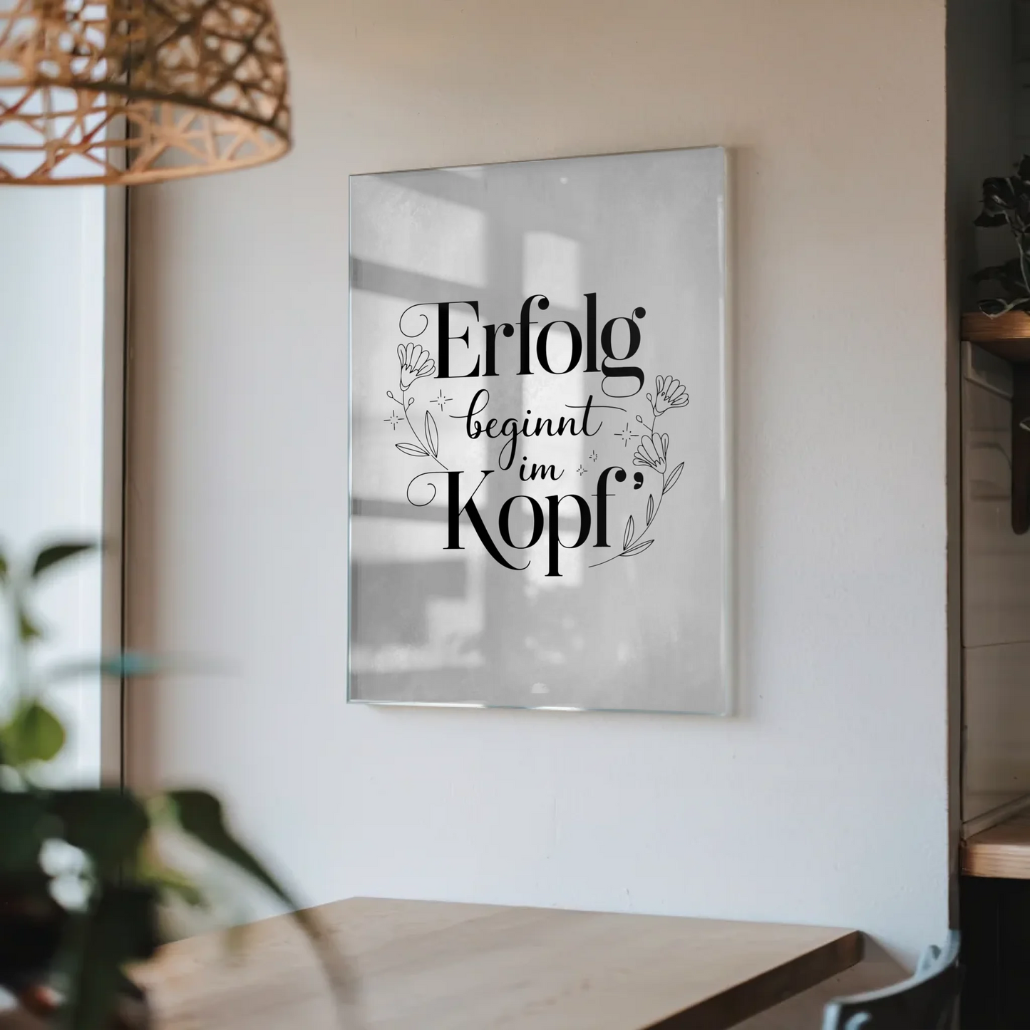 Wandbild Auf Acrylglas Erfolg Beginnt Im Kopf