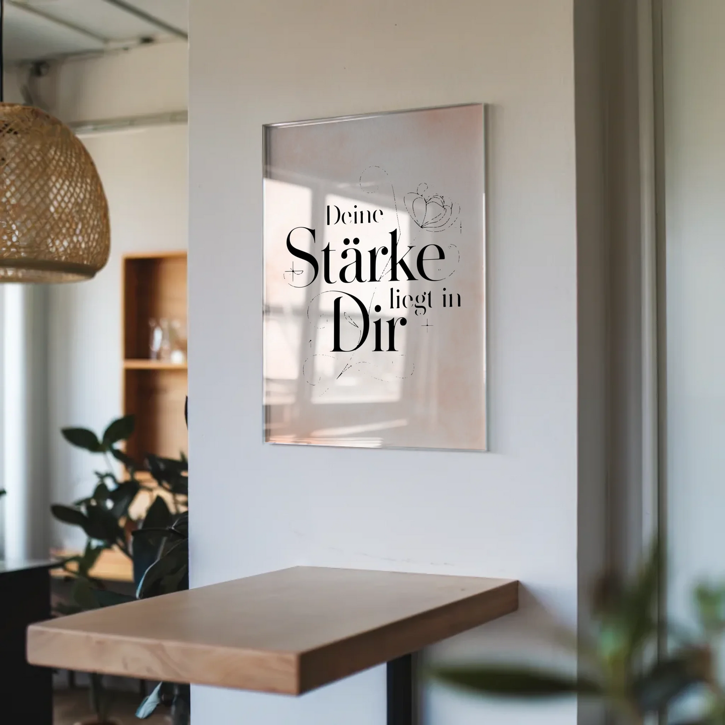 Bild Acrylglas Deine Stärke liegt in dir Geschenkidee