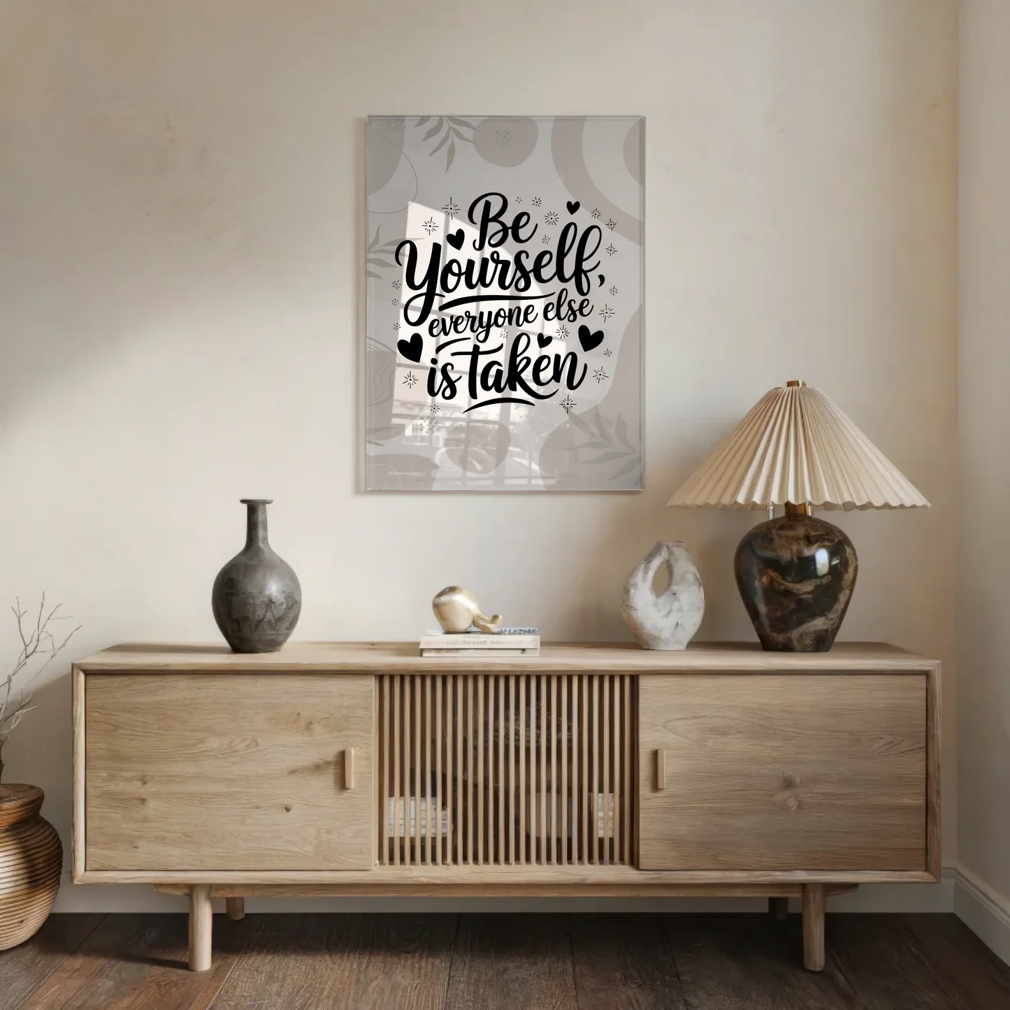 Acrylglas Wandbild Be Yourself Everyone Else ist Taken