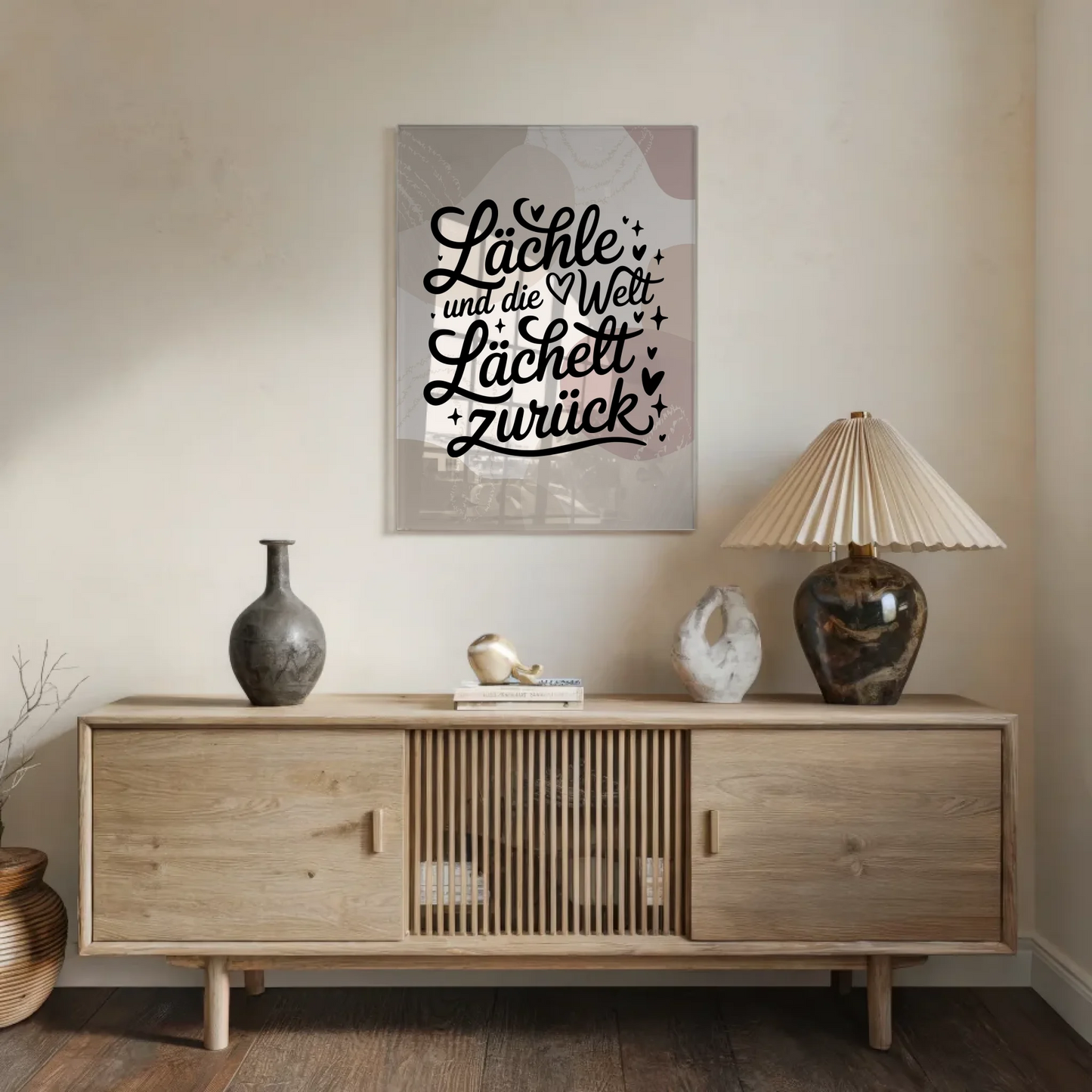 Bild Mit Acrylglas Lächle und die Welt lächelt zurück