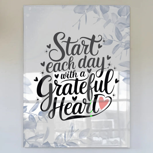 Personalisierte Foto Mit Acrylglas Start Each Day Poster