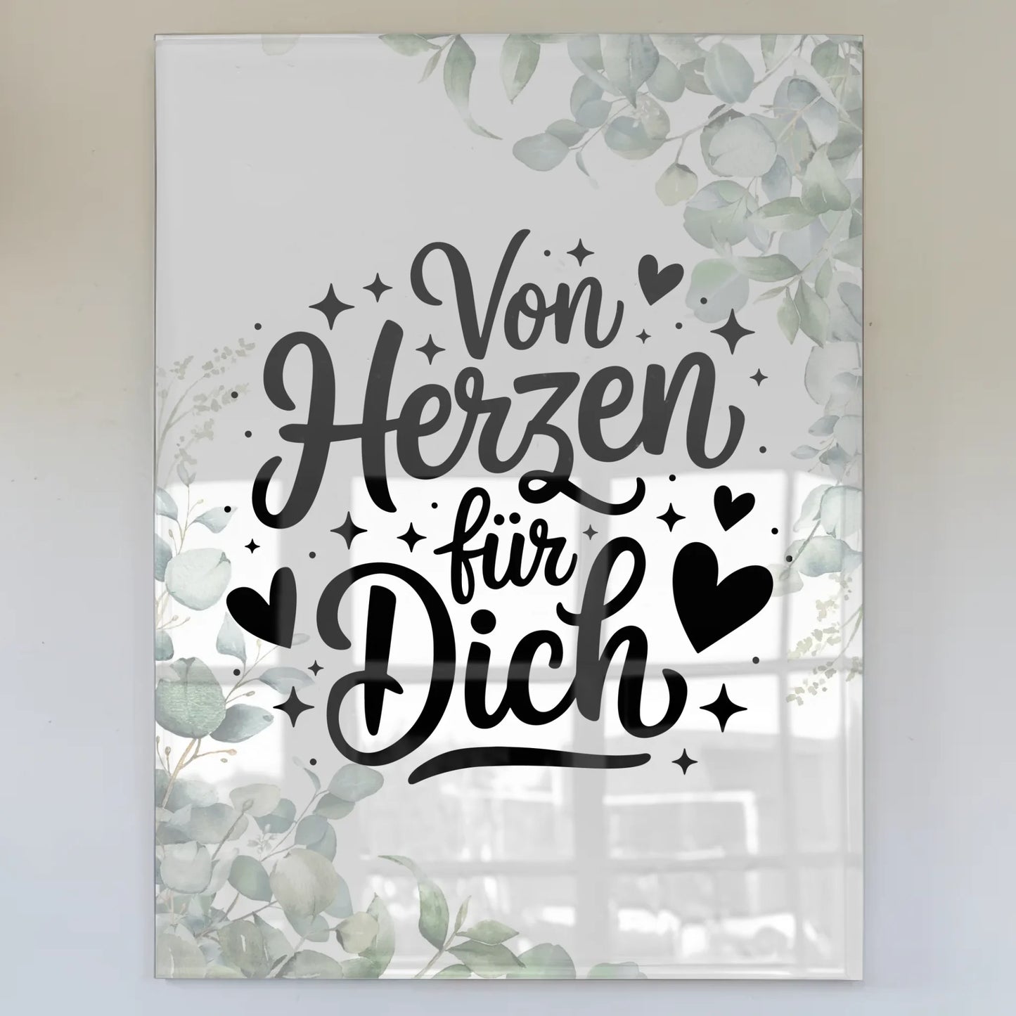 Wandbild Auf Acrylglas Von Herzen für Dich Geschenk
