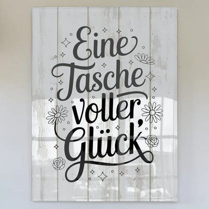 Wandbild Auf Acrylglas Eine Tasche Voller Glück Geschenk