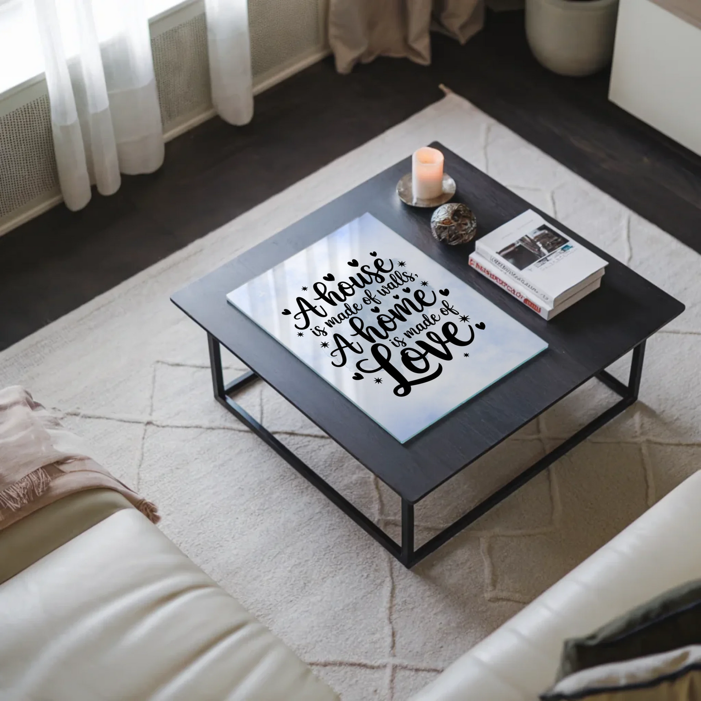 Acrylglas Bild A House is Made of Walls Home Love