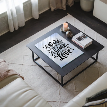 Acrylglas Bild A House is Made of Walls Home Love