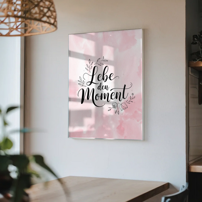 Acrylglas Mit Foto - Lebe den Moment Geschenkideen