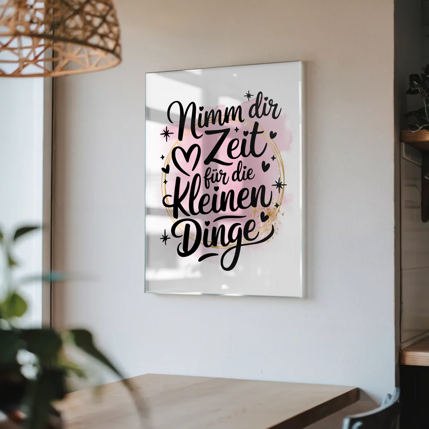 Acrylglas Wandbild Nimm dir Zeit für die kleinen Dinge