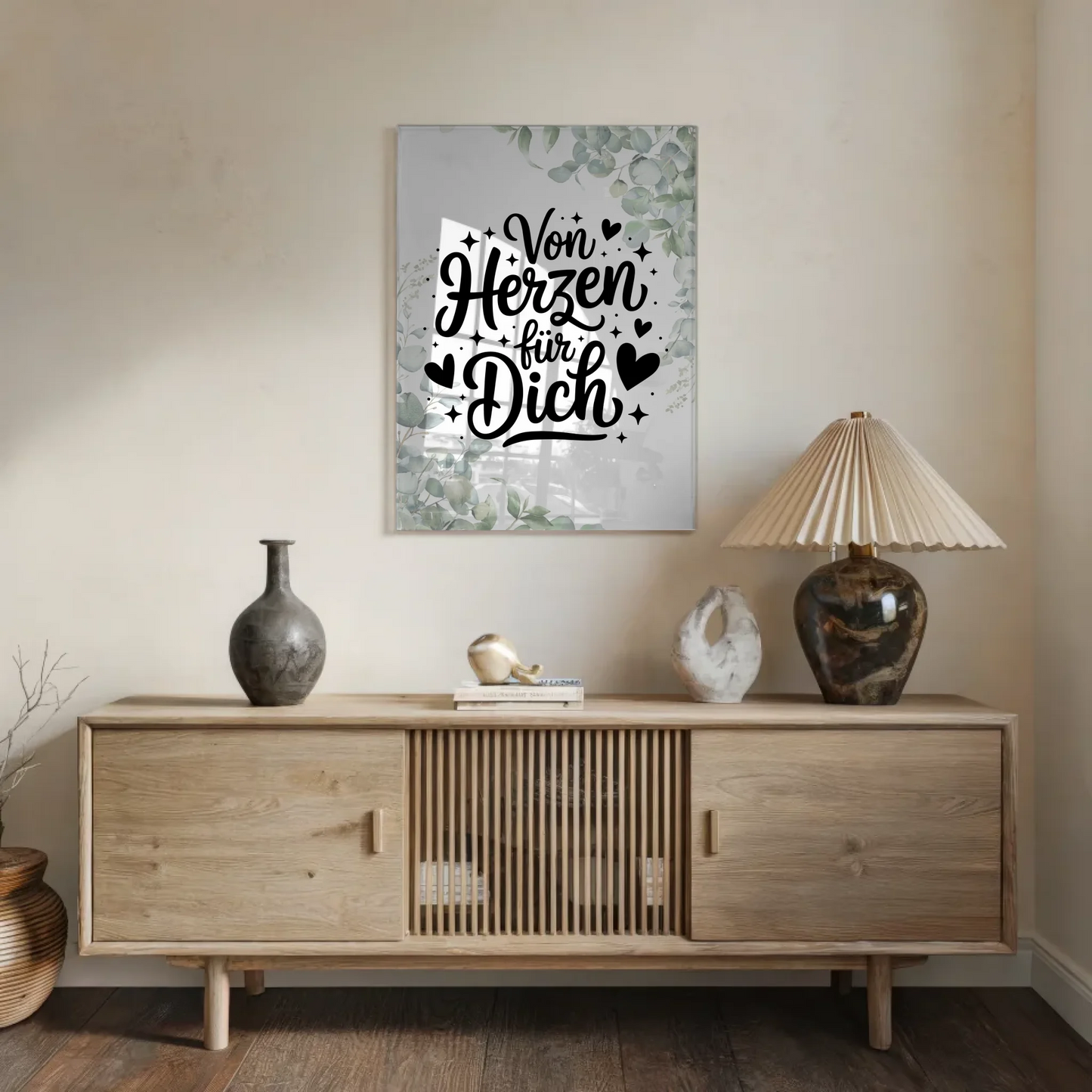 Wandbild Auf Acrylglas Von Herzen für Dich Geschenk