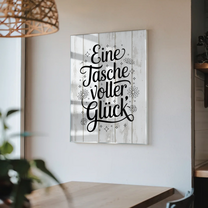 Wandbild Auf Acrylglas Eine Tasche Voller Glück Geschenk