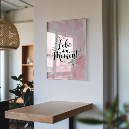 Acrylglas Mit Foto - Lebe den Moment Geschenkideen